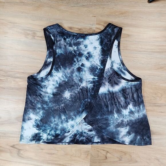 💚A Core Tie Dye Open Back Sleeveless Crop Top XLarge - Picture 2 of 9